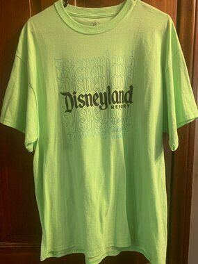 Neon Green Disneyland Resort XL Women's Short Sleeve T Shirt